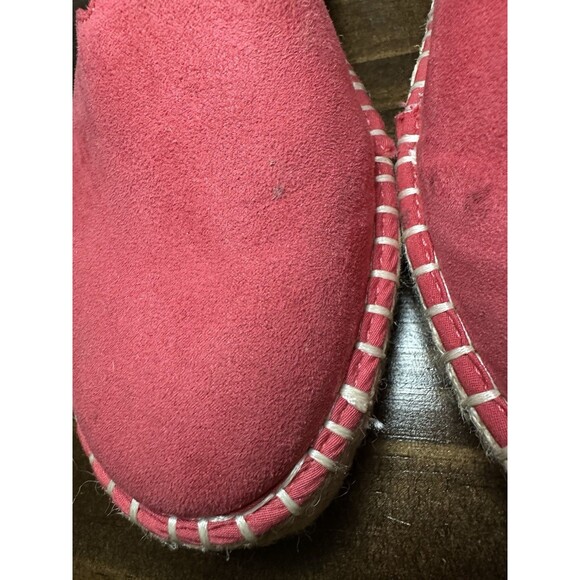 Joie Cruz Ankle Strap Espadrille Red Suede Platform Shoes Sandals Women's 9M - Picture 7 of 11